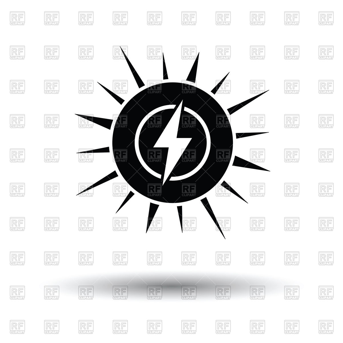 1200x1200 Solar Energy Icon Vector Image Of Signs, Symbols, Maps Angelp