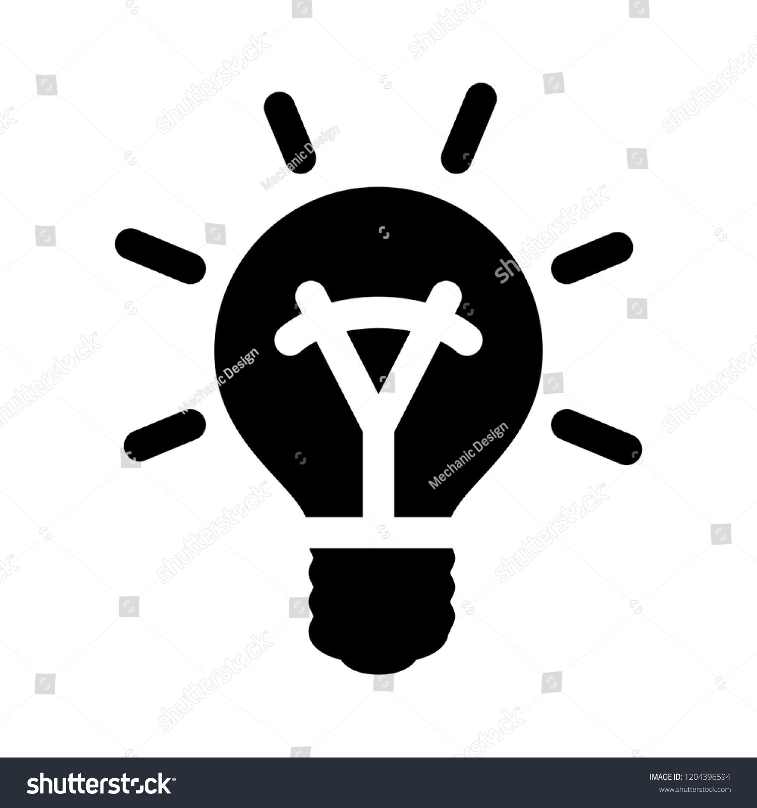 1500x1600 Energy Saving Light Icon, Vector Bulb Light Illustration