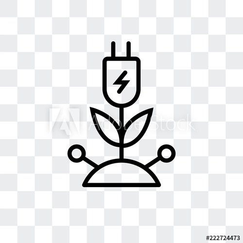 500x500 Renewable Energy Icon Isolated On Transparent Background Modern
