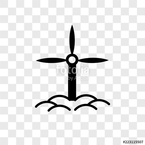 500x500 Wind Energy Icons Isolated On Transparent Background Modern