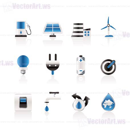 456x456 Ecology, Power And Energy Icons