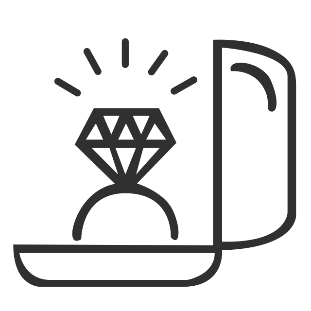 Illustration Of Ring Diamond For Engagement, Vector, Icon, Symbol 640x640 Illustration Of Ring Diamond For Engagement, Vector, Icon, Symbol