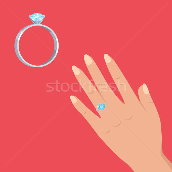 Marriage Proposal Or Engagement Vector Concept Vector Illustration 600x600 Marriage Proposal Or Engagement Vector Concept Vector Illustration