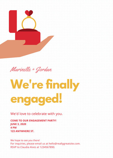 White Dots With Ring Vector Engagement Announcement 393x550 White Dots With Ring Vector Engagement Announcement