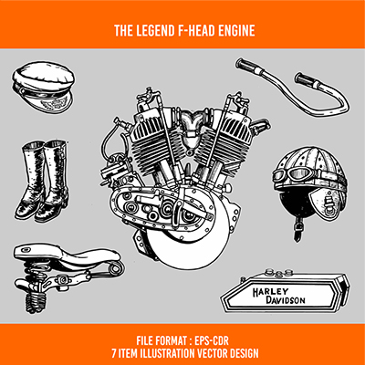 400x400 F Head Engine Vector Set Vector Graphics Tshirt Factory