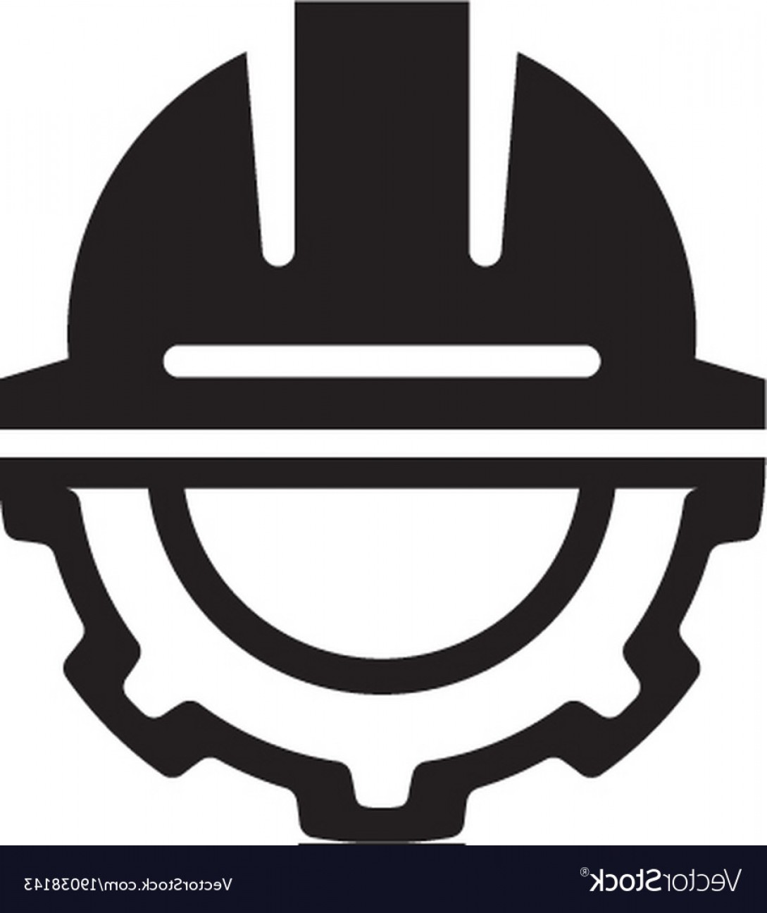 1089x1296 Engineering Icon Gear And Hard Hat Development Vector Wallkeeper