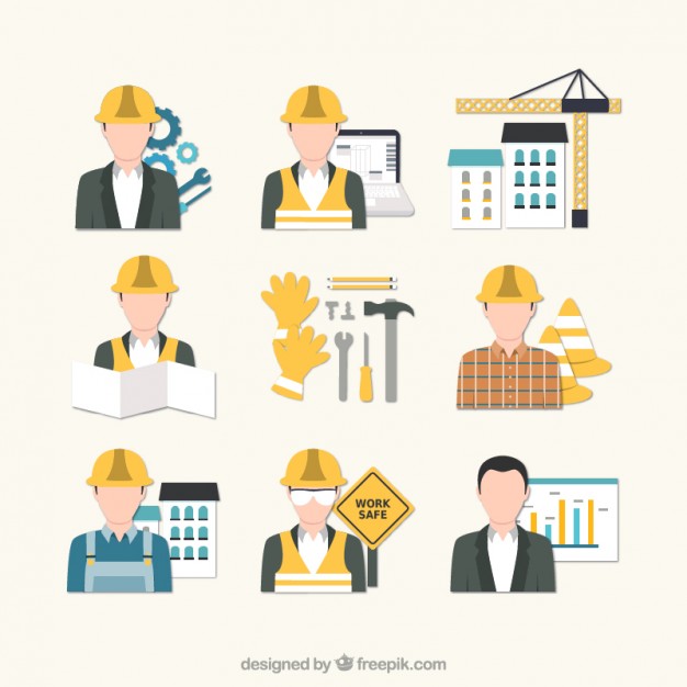 626x626 Building Engineer Icons Vector Free Download