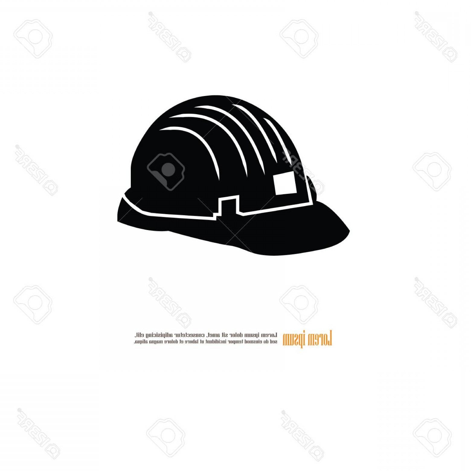 1560x1560 Photostock Vector Engineer Hat Hard Hat Icon Vector Illustration