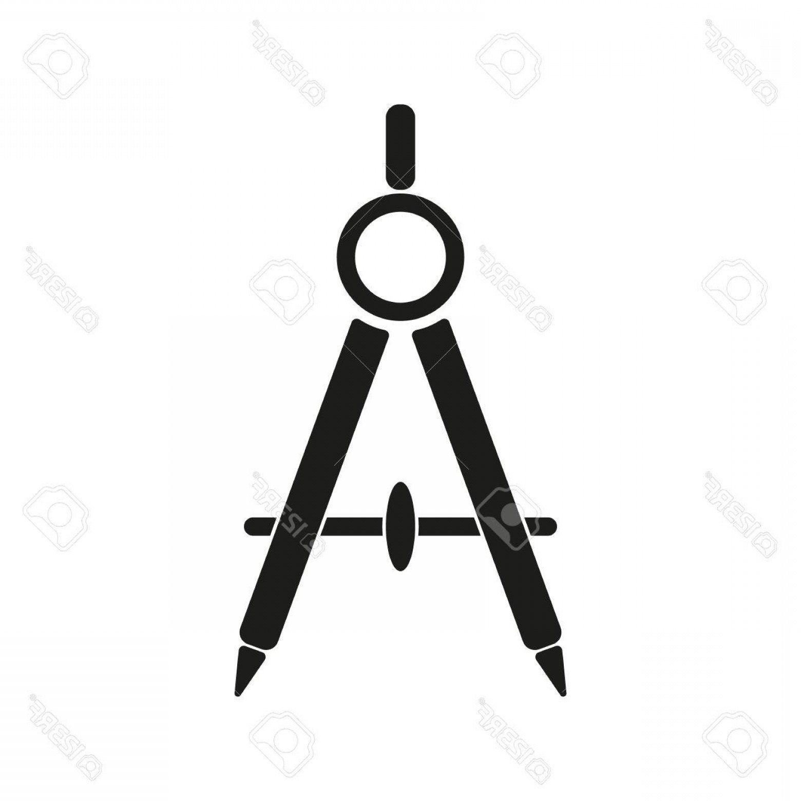 1560x1560 Photostock Vector The Divider Icon Surveyor And Geometry Engineer