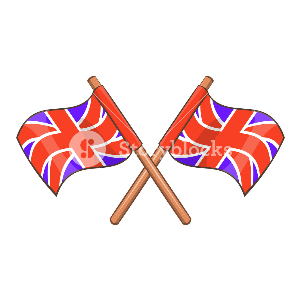 1000x1000 Great Britain Flag Icon Cartoon Illustration Of Great Britain