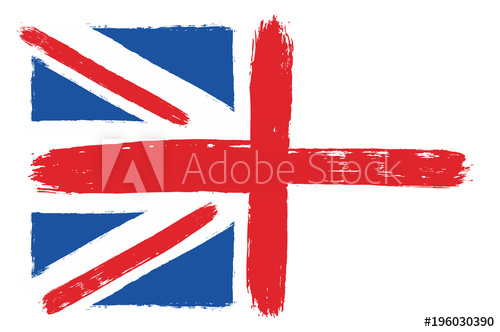 500x332 United Kingdom Flag England Flag Vector Hand Painted