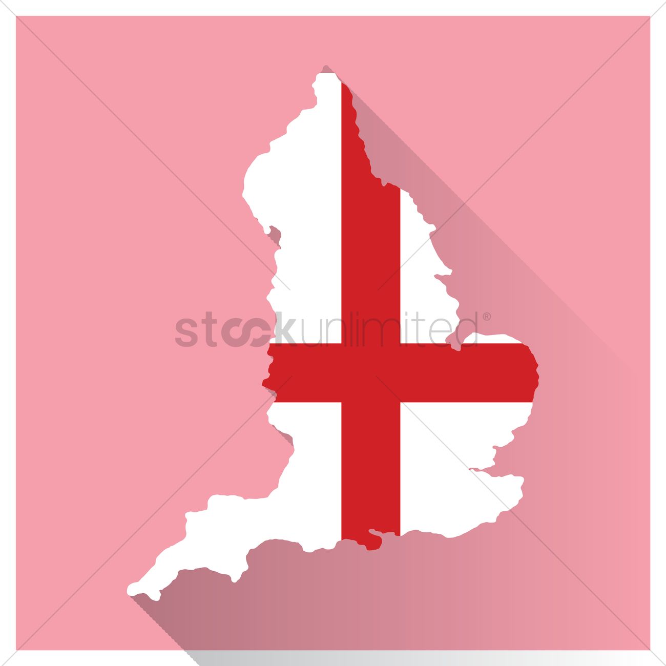 1300x1300 Map And Flag Of England Vector Image