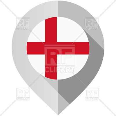 400x400 Map Marker With Flag Of England Vector Image Of Icons And Emblems