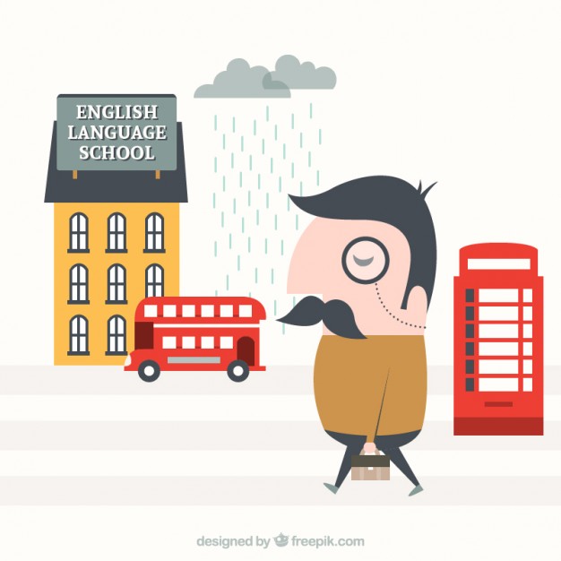 626x626 Learning English Illustration Vector Free Download