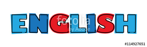 500x160 English Vector Word Icon Stock Image And Royalty Free Vector