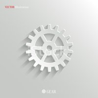 200x200 Icono De Engranaje Vector Web Fondo Vectores En Stock