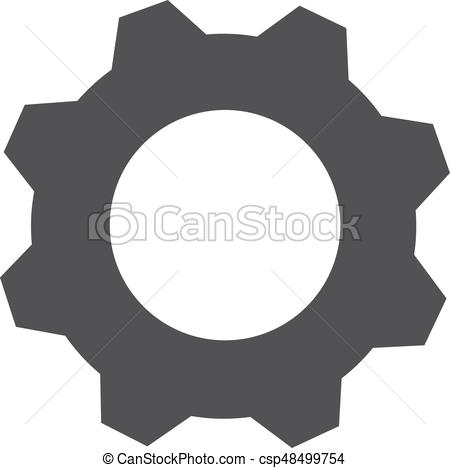 450x468 Engranaje, Fondo Vector, Negro, Blanco, Icono