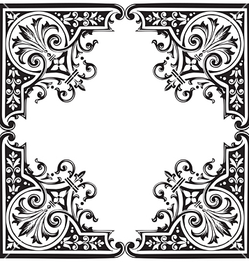 357x376 Free Antique Frame Engraving Vector Free Vector Download
