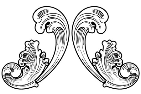 450x299 Handy Roundup Of Free Vector Ornaments Flourishes
