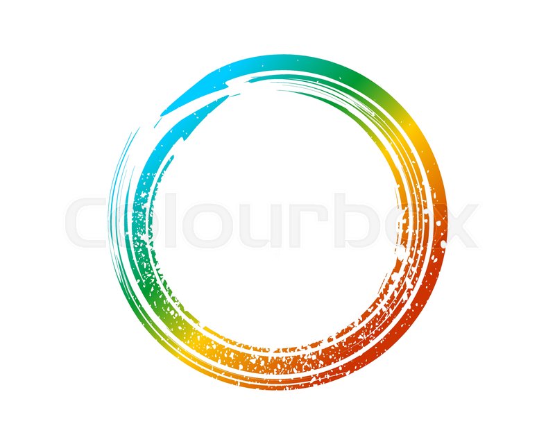 800x640 Enso Zen Symbol Fountain Colors Enso Stock Vector Colourbox