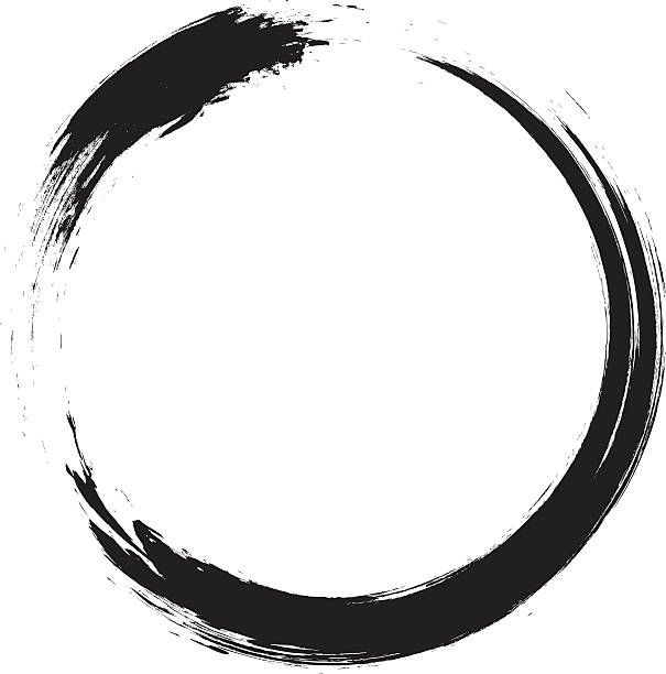 605x612 Enso Circular Brush Stroke