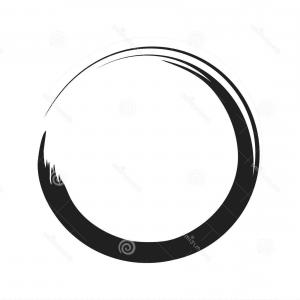 300x300 Minimalistic Enso Zen Circle Vector Handandbeak