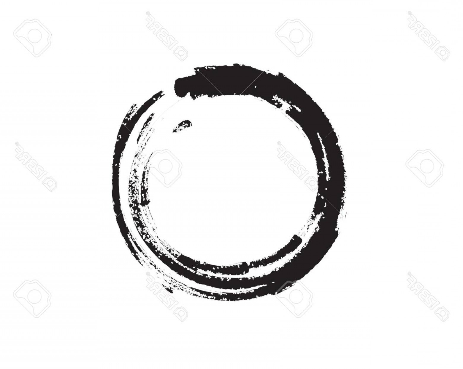 1560x1246 Photostock Vector Black Zen Enso Symbol Original Vector Design