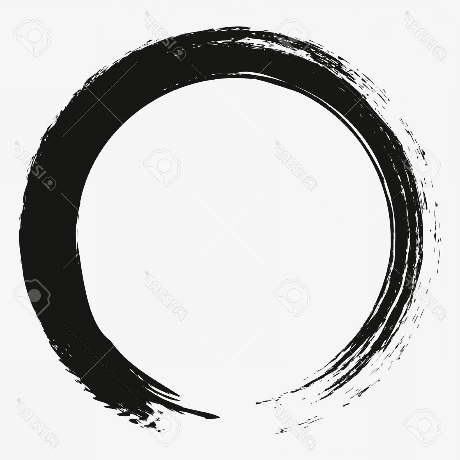 1560x1560 Photostock Vector Painting Enso Zen Circle Brush Vector