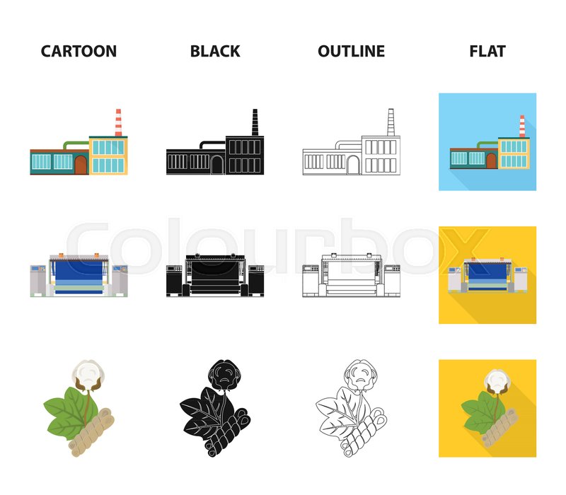 800x700 Factory, Enterprise, Buildings And Stock Vector Colourbox