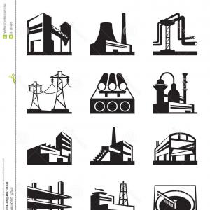 300x300 Air Pollution Industry Buildings Factory And Enterprise Vector