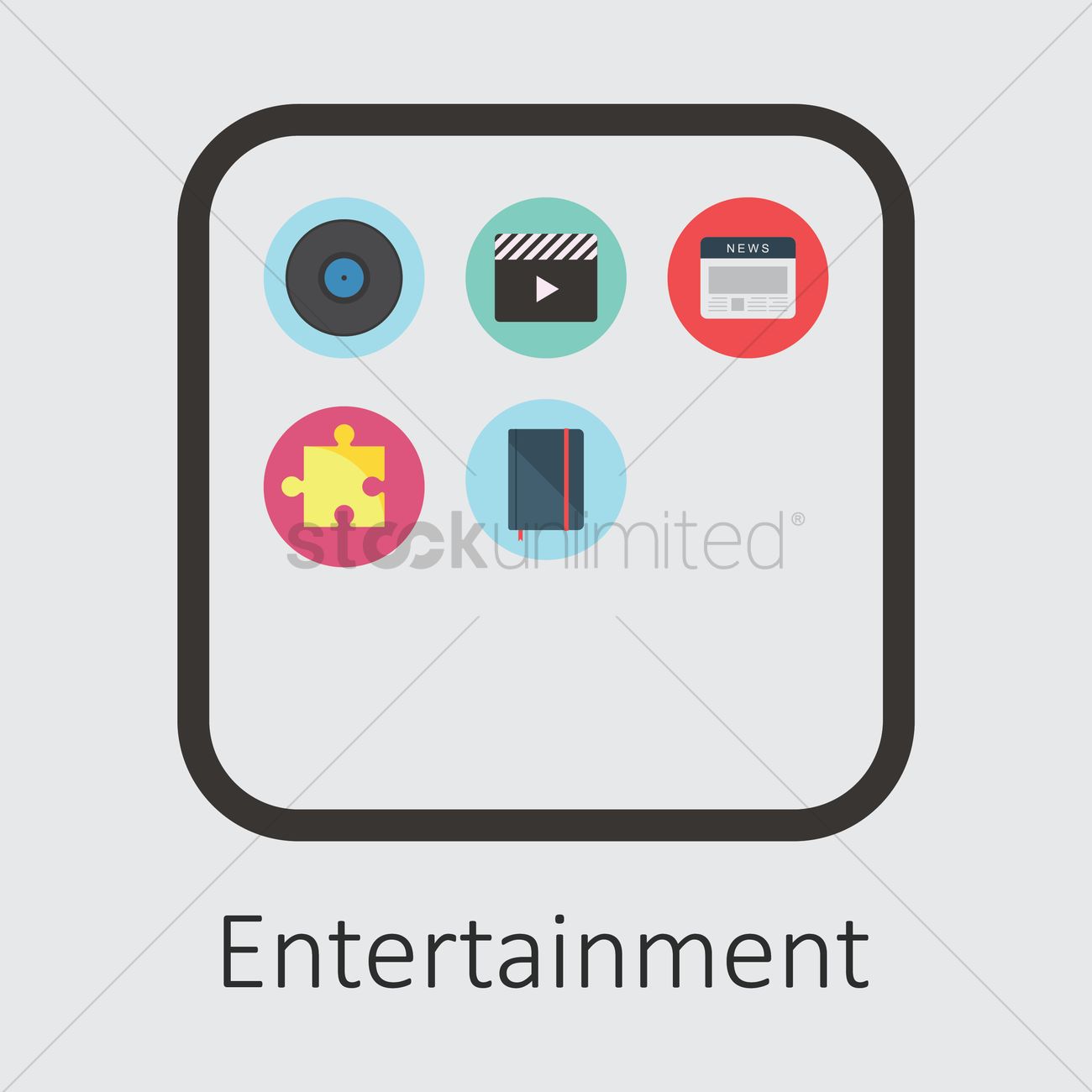 1300x1300 Entertainment Icon Vector Image