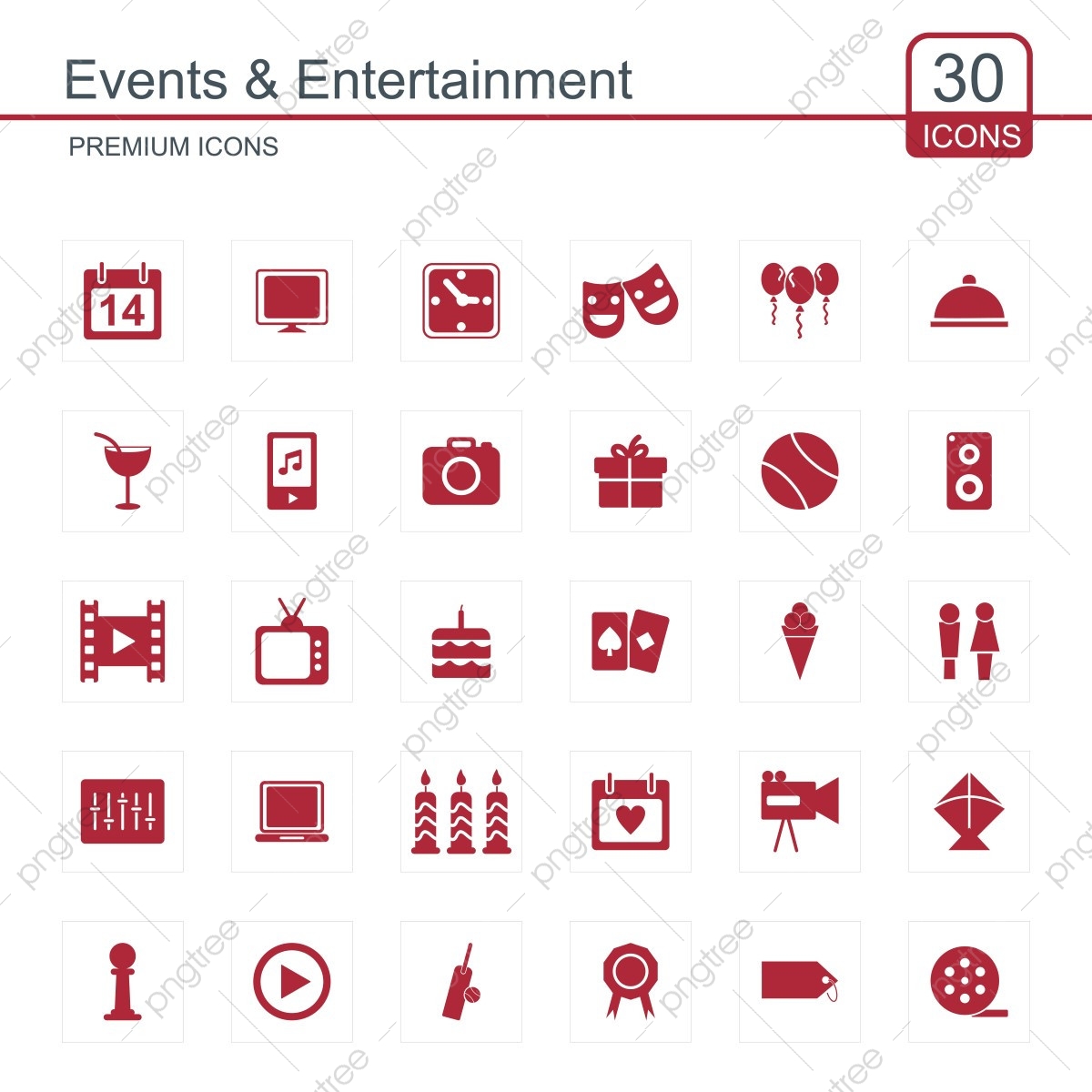 1200x1200 Events And Entertainment Icons Set, Icon, Set, Party Png