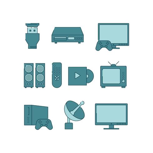 490x490 Home Entertainment Icon Vector