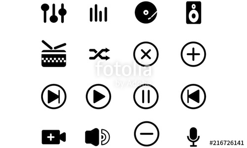 500x300 Music And Entertainment Icon Stock Image And Royalty Free