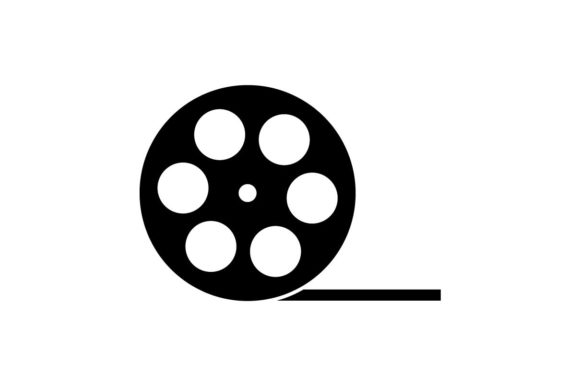 580x386 Movie Roll, Cinema Entertainment Icon Graphic