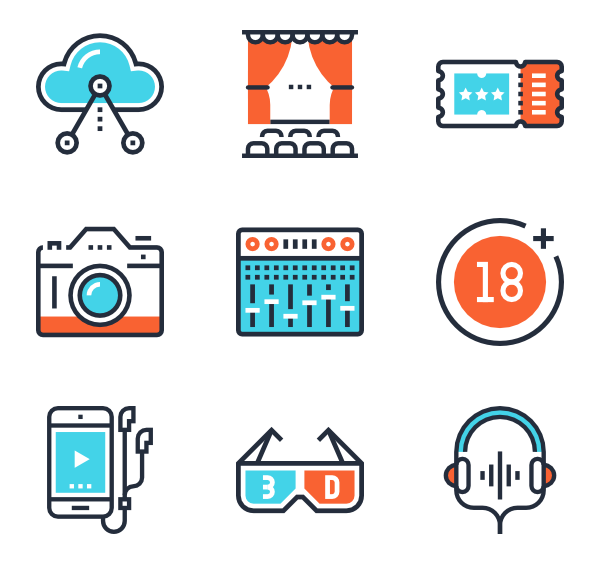 600x564 Music Entertainment Icon Packs
