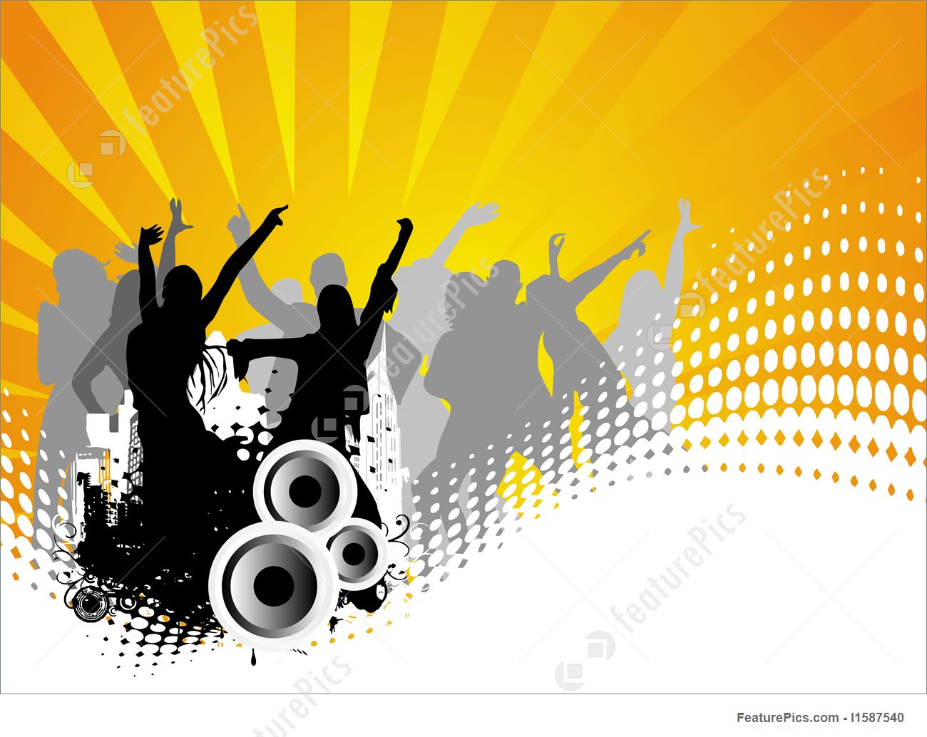 1300x1034 Entertainment Vector Background Of Dancing People