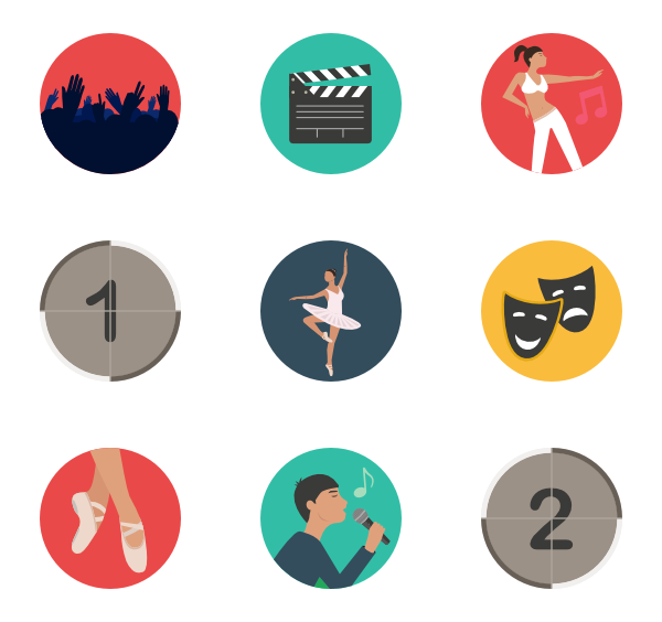 600x564 Music Entertainment Icon Packs