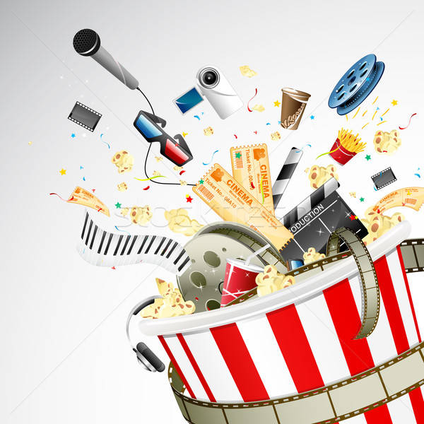 600x600 Bucket Full Of Entertainment Vector Illustration Vectomart