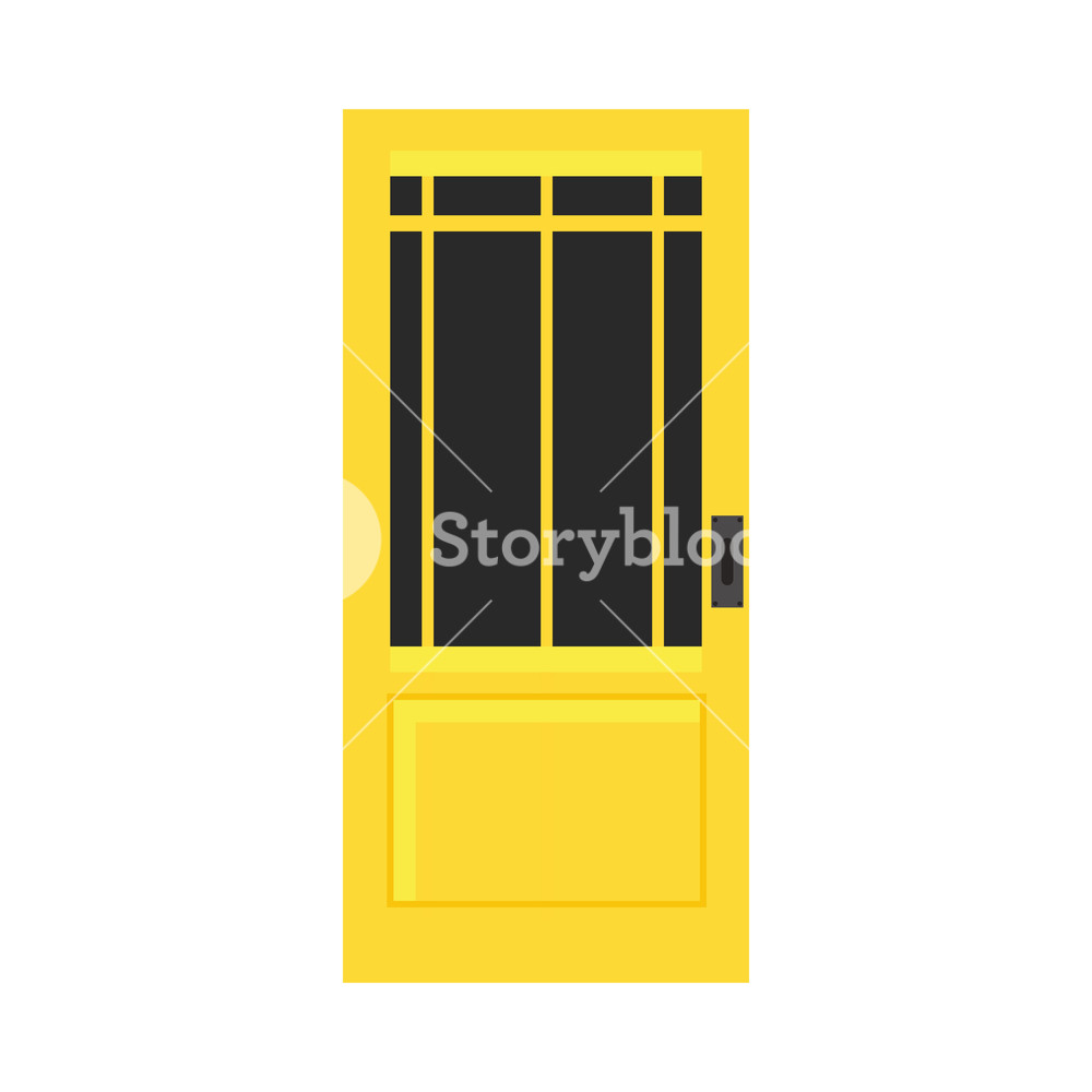 1000x1000 Door Exterior Decoration Security Entrance Vector Flat Icon House