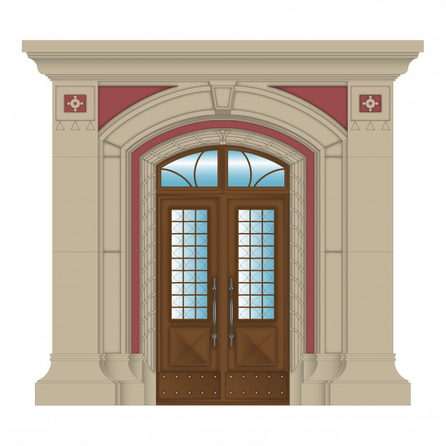626x626 Vector Image, Stone Entrance Of House Vector Premium Download