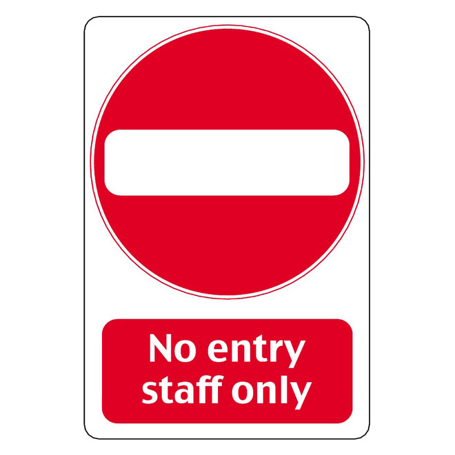 660x660 No Entry Vector Sign