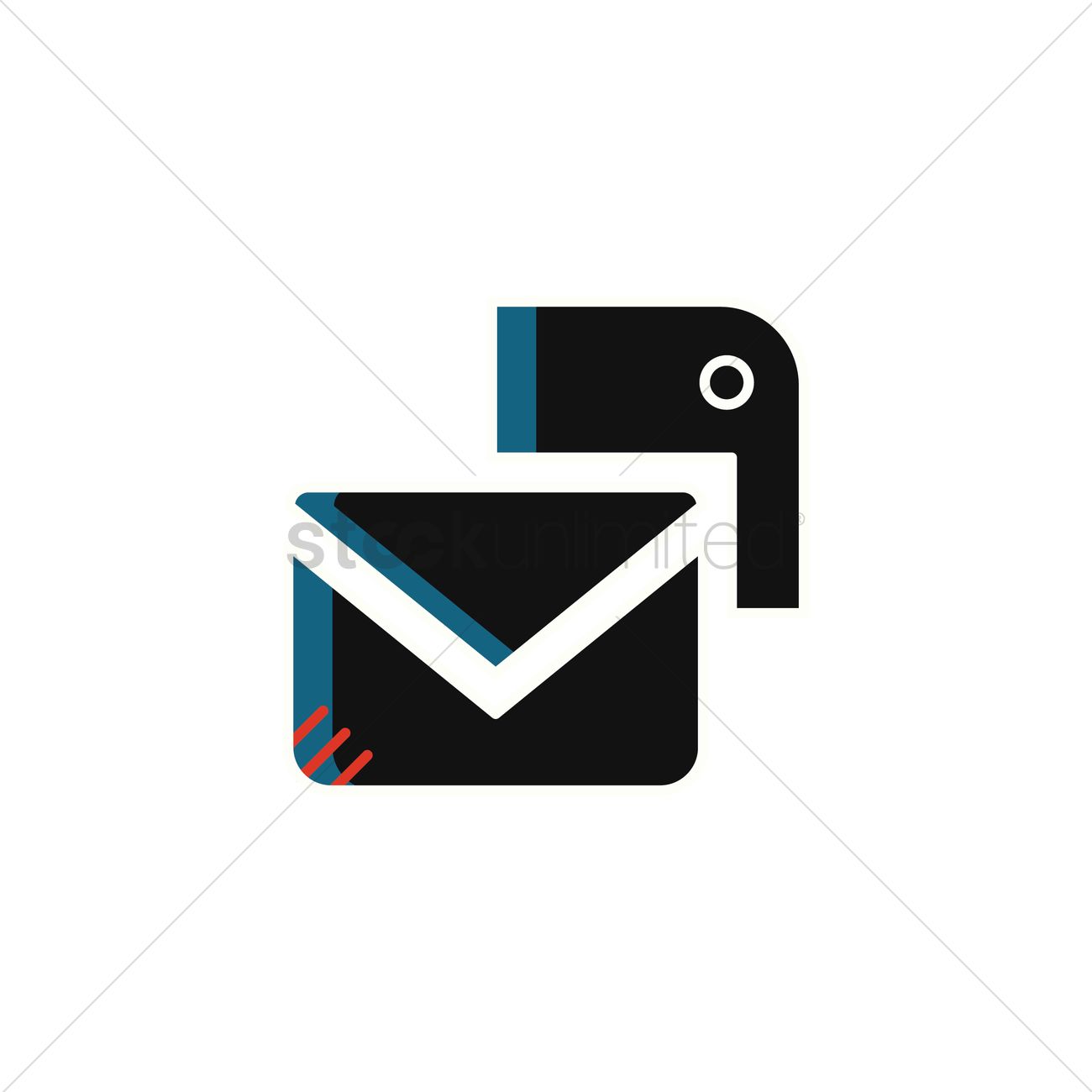 1300x1300 Envelope Icon Vector Image
