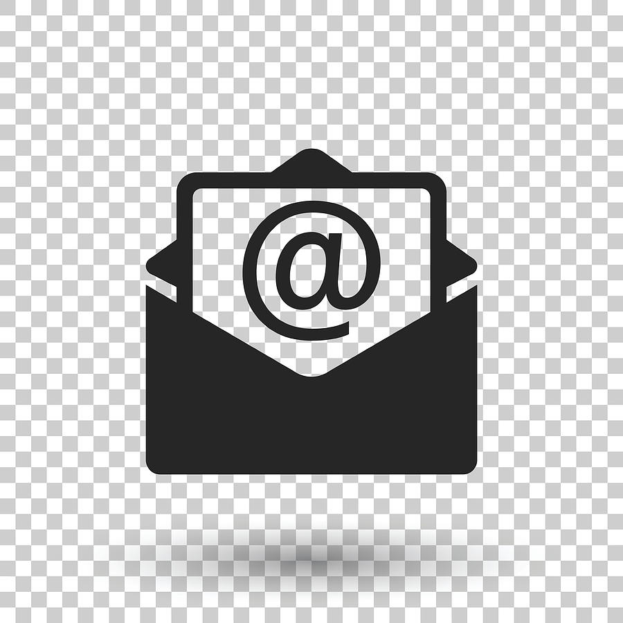 900x900 Mail Envelope Icon Vector On Isolated Background Symbols Of Email