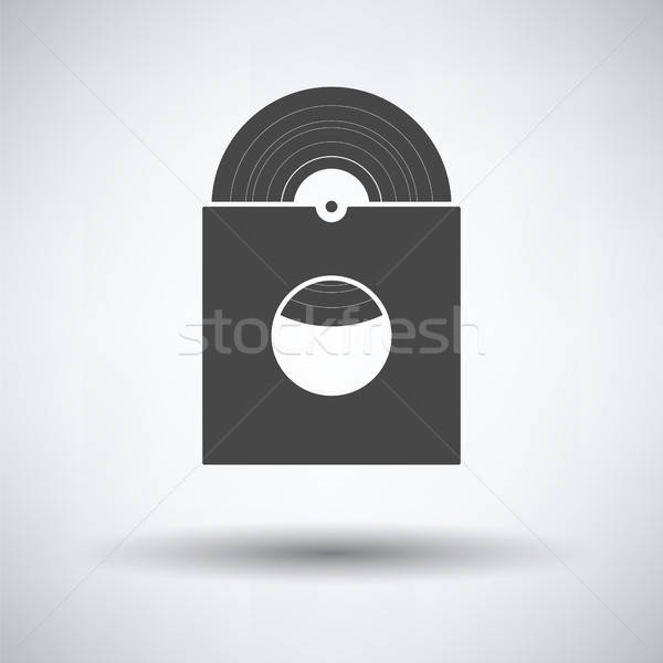 600x600 Vinyl Record In Envelope Icon Vector Illustration Pavel