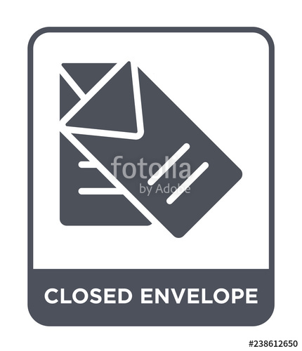 430x500 Closed Envelope Icon Vector Stock Image And Royalty Free Vector
