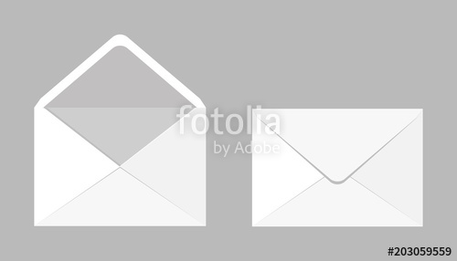 Set Of Two Blank Realistic Envelopes For Documents An Envelope 500x286 Set Of Two Blank Realistic Envelopes For Documents An Envelope