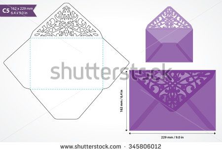 Die Cut Envelope Template Vector Standard Size Designed 450x309 Die Cut Envelope Template Vector Standard Size Designed
