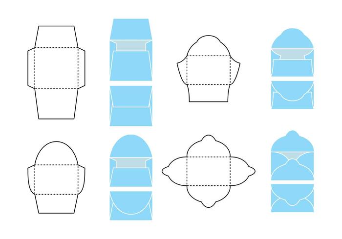 Vector Die Cut Envelope 700x490 Vector Die Cut Envelope