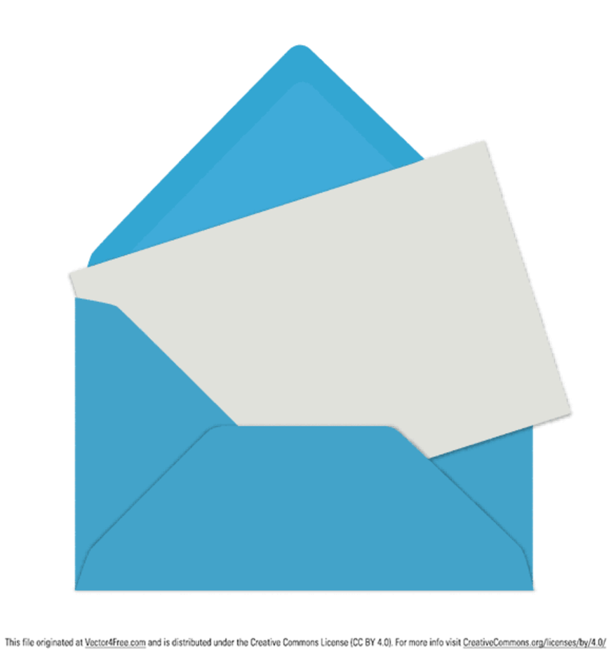 871x936 Envelope Vector